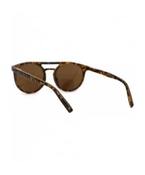 Flat Top Hipster Horn Rim Round Keyhole Bi-focal Reading Sunglasses - Tortoise Brown - CT18X06MZHN $8.80 Round