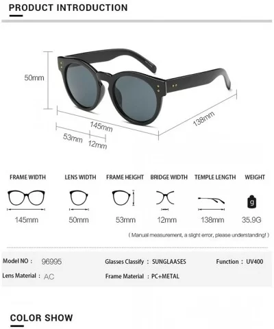 Luxury Sunglasses Women Brand Designer Steampunk Vintage Hip Hop Glasses 996995Y - Green - C8185RHKZGQ $10.52 Oversized