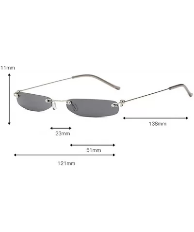 Small Oval Sunglasses For Small Face Women And Men Cat Eye Sun Glasses UV400 - C2 - C11900DQKIA $7.19 Oval