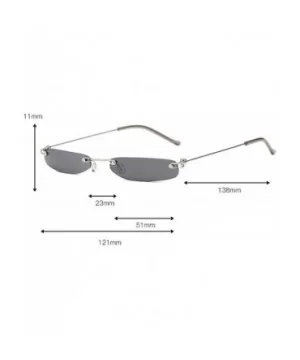 Small Oval Sunglasses For Small Face Women And Men Cat Eye Sun Glasses UV400 - C2 - C11900DQKIA $7.19 Oval