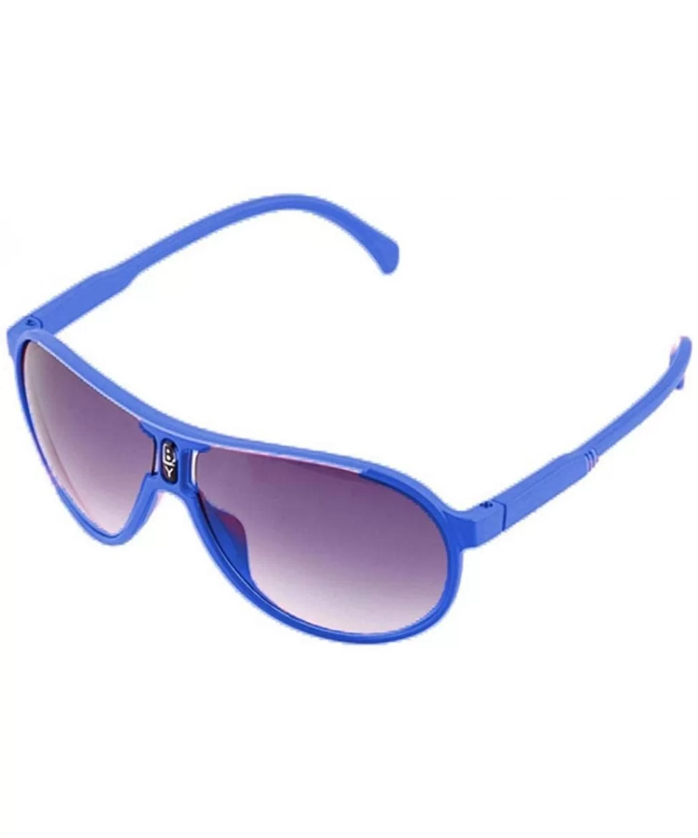 Children Fashion Aviator Shape UV Protection Sunproof Sunglasses Sunglasses - Royal Blue - C91903CN4QL $18.40 Aviator