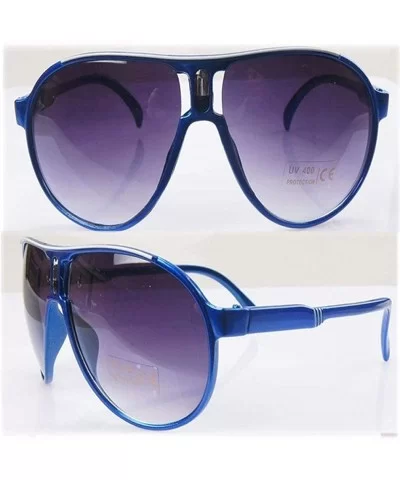 Children Fashion Aviator Shape UV Protection Sunproof Sunglasses Sunglasses - Royal Blue - C91903CN4QL $18.40 Aviator