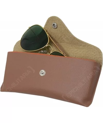 US Vintage Top Gun Pilot Style Aviator Sunglasses with Mirrored- Brown or Green Lenses - Green - C8116NZE7S9 $21.75 Sport