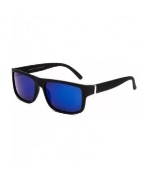 Flat Top Square Gradient Frame Womens Mens Super Oversized Unisex Fashion Sunglasses - Rubber Black/Blue - C71827C4YM3 $7.40 ...