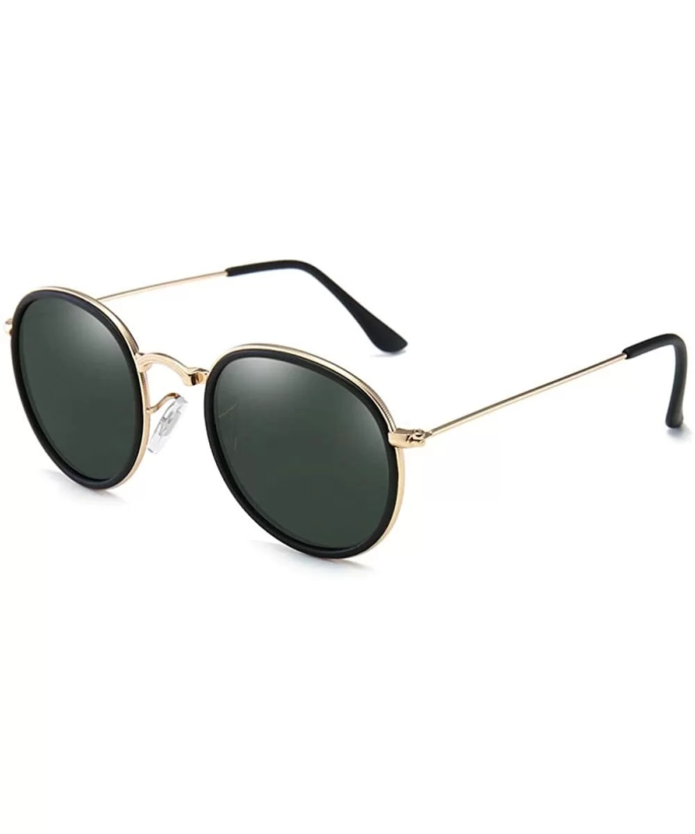 Polarized sunglasses men's fashion wild classic retro sunglasses European and American style - CJ190MWC5KI $24.01 Oval