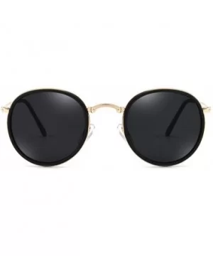 Polarized sunglasses men's fashion wild classic retro sunglasses European and American style - CJ190MWC5KI $24.01 Oval