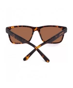 Polarized Sunglasses Navigator Rectangular Designer - Ls1001 Amber Frame / Polarized Brown Lens - CH194ENQ0HE $12.88 Wayfarer