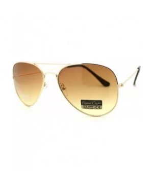 Gold Aviator Sunglasses Women's Classic Thin Metal Aviators - Gold - CU11P6DBIH7 $8.87 Aviator