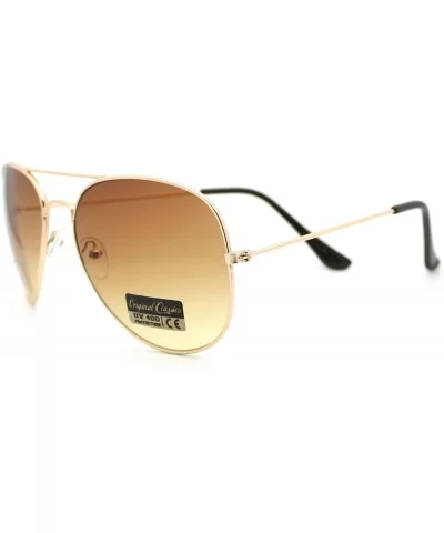 Gold Aviator Sunglasses Women's Classic Thin Metal Aviators - Gold - CU11P6DBIH7 $8.87 Aviator