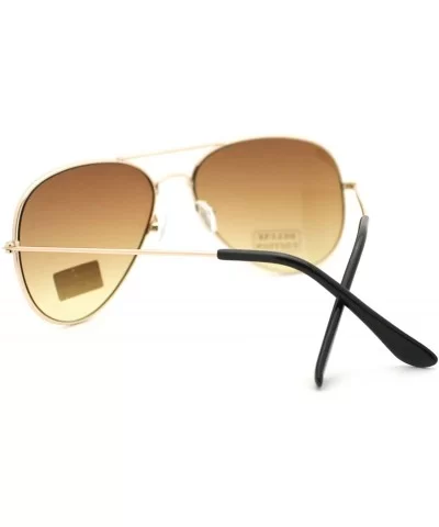 Gold Aviator Sunglasses Women's Classic Thin Metal Aviators - Gold - CU11P6DBIH7 $8.87 Aviator