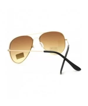 Gold Aviator Sunglasses Women's Classic Thin Metal Aviators - Gold - CU11P6DBIH7 $8.87 Aviator