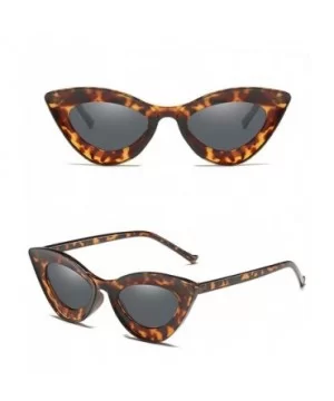 Classic Retro Round Polarized Sunglasses UV400 Mirrored Lens - Coffee - CV194YU99KL $5.64 Round