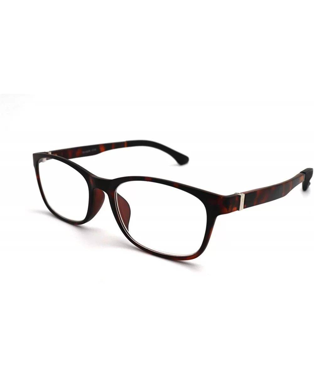 TR90 Readers Flexie Reading Glasses schoolboy 2291RT - Z1 Matte Tortoise - CQ18W0A64K4 $15.31 Oval