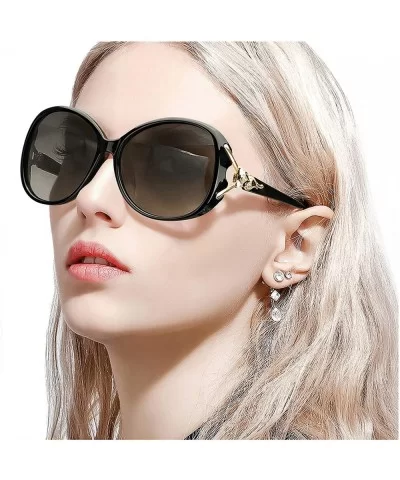 Classic Oversized Sunglasses for Women Polarized 100% UV400 Protection Lenses Ladies Fashion Retro HD Sun Glasses - CM18QA6C4...