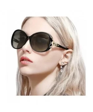 Classic Oversized Sunglasses for Women Polarized 100% UV400 Protection Lenses Ladies Fashion Retro HD Sun Glasses - CM18QA6C4...