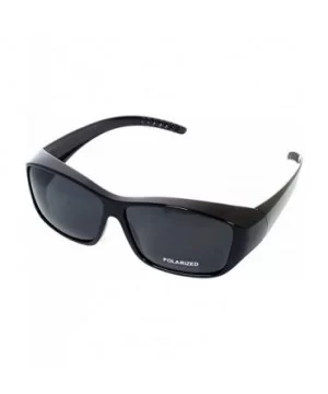 Fit Over SunGlasses With Polarized Lenses To Wear Over Glasses - Black-gray - CK12K183T41 $16.13 Rectangular