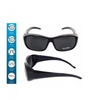 Fit Over SunGlasses With Polarized Lenses To Wear Over Glasses - Black-gray - CK12K183T41 $16.13 Rectangular