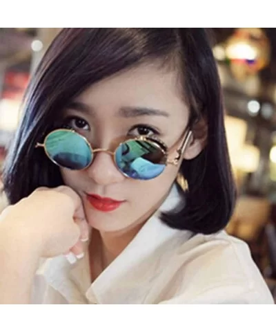 Round Steampunk Sunglasses Men Women Luxury Eyewear Mirror Punk Sun Glasses Vintage Eyeglasses - C4 - CD197Y7KI8I $13.79 Over...