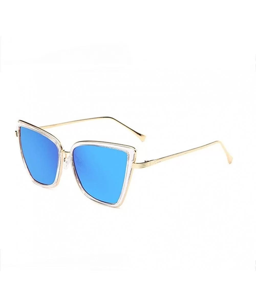 Cat Eye Sunglasses Women Metal Coating Frame Shades UV Protection - C3 - CR190O6GLK4 $6.74 Cat Eye