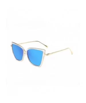 Cat Eye Sunglasses Women Metal Coating Frame Shades UV Protection - C3 - CR190O6GLK4 $6.74 Cat Eye