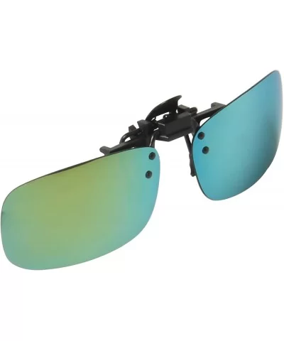 Polarized Men Women Outdoor Sport Clip on Flip up Driving Sunglasses - Green Lsp103 - CW11MNV6QAX $20.94 Rectangular