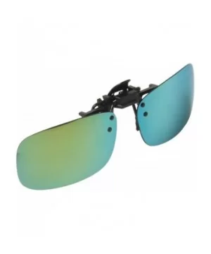 Polarized Men Women Outdoor Sport Clip on Flip up Driving Sunglasses - Green Lsp103 - CW11MNV6QAX $20.94 Rectangular