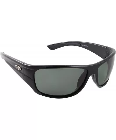 Bill Collector Polarized Sunglasses - Black Frame - Grey Mirror Lens - CB12891V4PD $18.21 Wrap