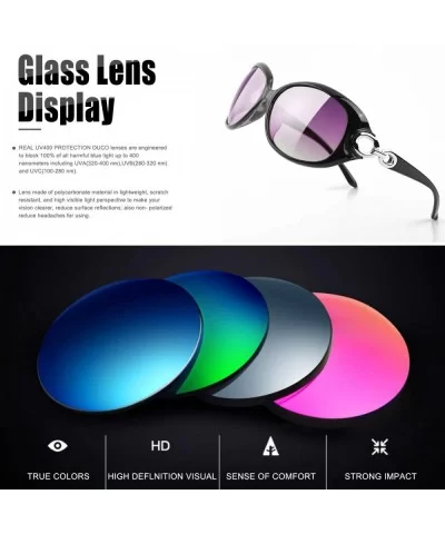 Retro Classic Polarized Sunglasses for Women 100% UV400 Protection Lens Driving Outdoor Oversized Sun Eye Glass - CY18R497HO2...