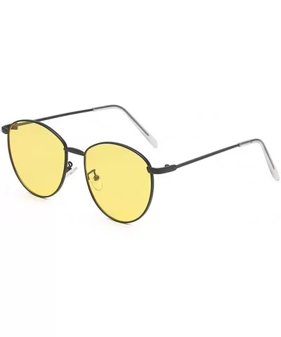 Polarized Fashion Man Women Irregular Shape Sunglasses Glasses Vintage Retro Style - Multicolor-c - CL18T05O4KG $4.54 Rimless