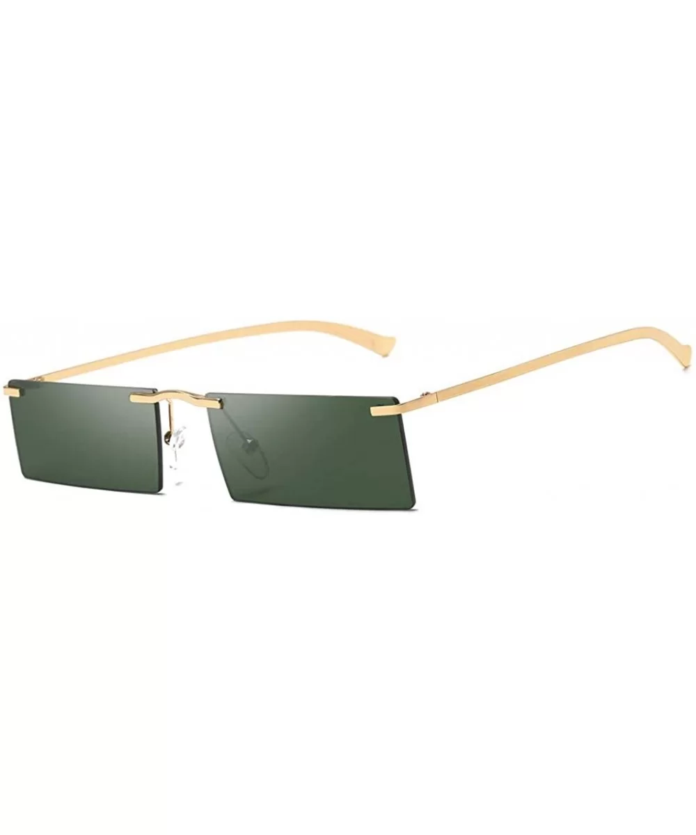 Sunglasses Polarized Goggles Square Eyeglasses Glasses Eyewear - Green - CL18QO0D7RE $6.82 Goggle