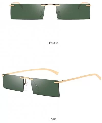 Sunglasses Polarized Goggles Square Eyeglasses Glasses Eyewear - Green - CL18QO0D7RE $6.82 Goggle