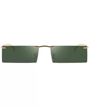 Sunglasses Polarized Goggles Square Eyeglasses Glasses Eyewear - Green - CL18QO0D7RE $6.82 Goggle