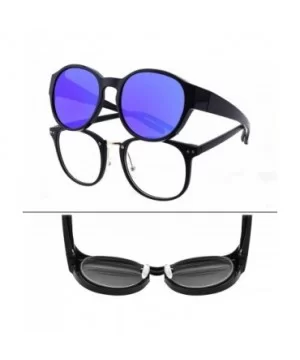 Round Polarized Fit Over Sunglasses for Wear Over Small Prescription Glasses with Keyhole Bridge - C5194UZLZ59 $10.50 Round