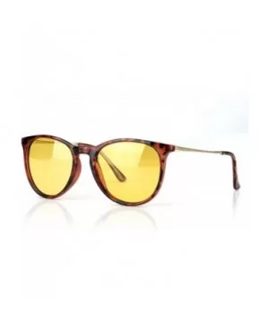 Glasses Driving Polarized Lens Rainy Indoors - Amber Frame/Polarized Yellow Lens - CL18AOK40DZ $9.16 Sport