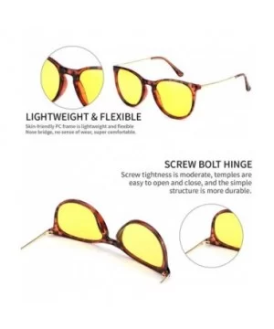 Glasses Driving Polarized Lens Rainy Indoors - Amber Frame/Polarized Yellow Lens - CL18AOK40DZ $9.16 Sport