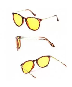 Glasses Driving Polarized Lens Rainy Indoors - Amber Frame/Polarized Yellow Lens - CL18AOK40DZ $9.16 Sport