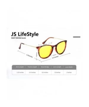 Glasses Driving Polarized Lens Rainy Indoors - Amber Frame/Polarized Yellow Lens - CL18AOK40DZ $9.16 Sport