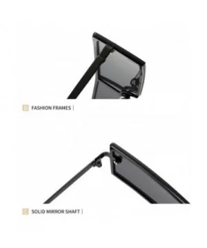 Fashion Small Frame Rectangular Multicolor Sunglasses - 1 - CI190L75CYD $26.43 Sport