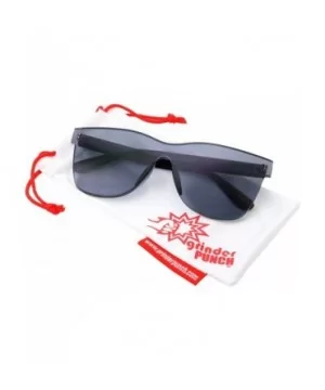 Tinted Colorful Lens Rimless Sunglasses - Transparent Square Horn Rimmed - Black - C718GGGLAX5 $8.14 Square