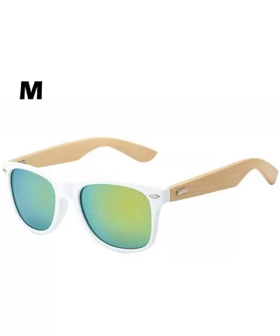 Vintage Bamboo Sunglasses Wooden Wood Retro Summer Glasses for Men and Women - 100% UV Protection - New - M - CZ18U90HINX $6....