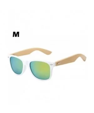 Vintage Bamboo Sunglasses Wooden Wood Retro Summer Glasses for Men and Women - 100% UV Protection - New - M - CZ18U90HINX $6....