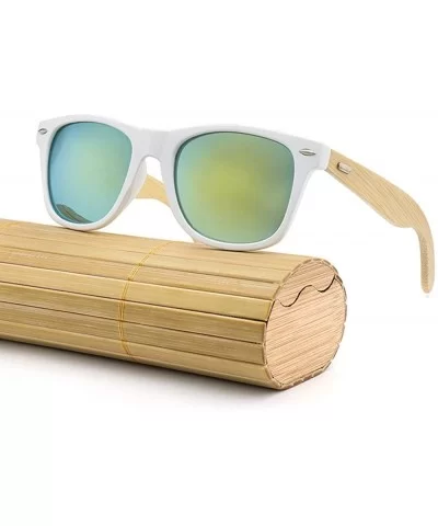 Vintage Bamboo Sunglasses Wooden Wood Retro Summer Glasses for Men and Women - 100% UV Protection - New - M - CZ18U90HINX $6....