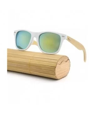 Vintage Bamboo Sunglasses Wooden Wood Retro Summer Glasses for Men and Women - 100% UV Protection - New - M - CZ18U90HINX $6....