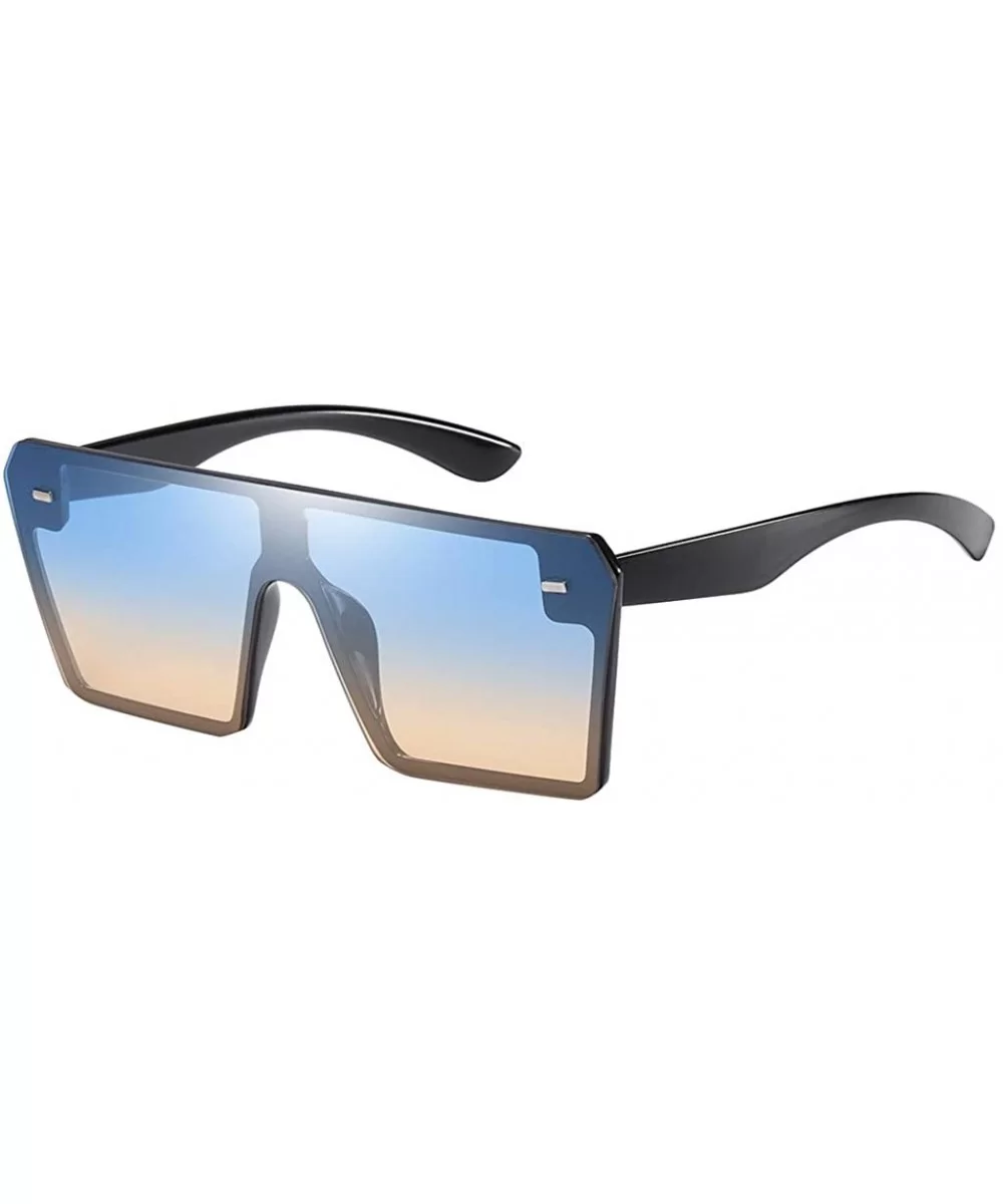 Unisex Fashion Eyewear Unique Sunglasses Polarized Retro Glasses - Multicolor C - CR197CZ7KI9 $7.14 Goggle