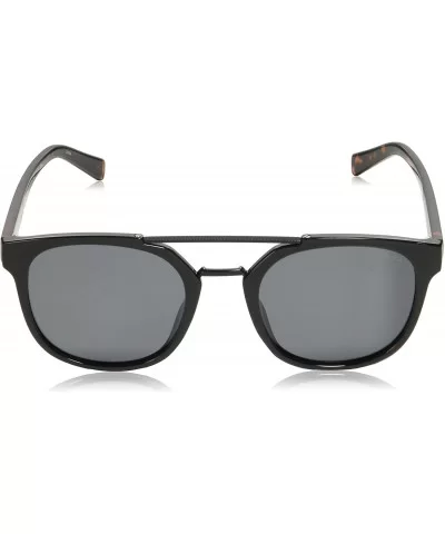 Men's N3637sp Round Sunglasses - Black/Grey Polarized - CK18QCADUZM $46.73 Round