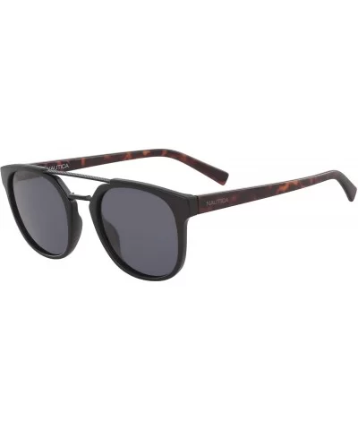 Men's N3637sp Round Sunglasses - Black/Grey Polarized - CK18QCADUZM $46.73 Round