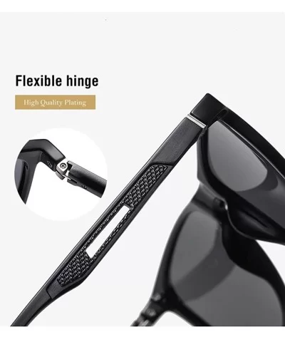 Unisex Polarized Sunglasses for Men/Women UV400 Protection Lenses TR+Aluminum Frame TR3333 - Red - C8197HMHOKZ $6.57 Rectangular