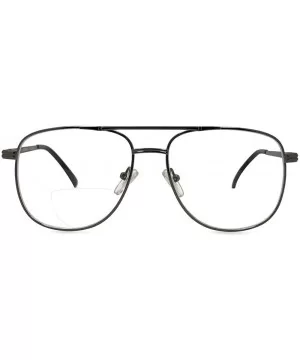 The Boss - Aviator Bifocal Reading Glasses - Metal Frame - Pewter - CE192QODD30 $10.25 Aviator