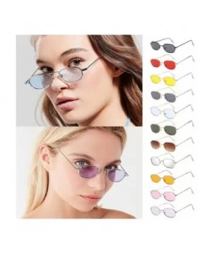 Sunglasses For Women Polarized UV Protection - REYO Fashion Unisex Vintage Small Frame Sunglasses Glasses Eyewear - C818NW9R6...