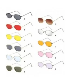 Sunglasses For Women Polarized UV Protection - REYO Fashion Unisex Vintage Small Frame Sunglasses Glasses Eyewear - C818NW9R6...